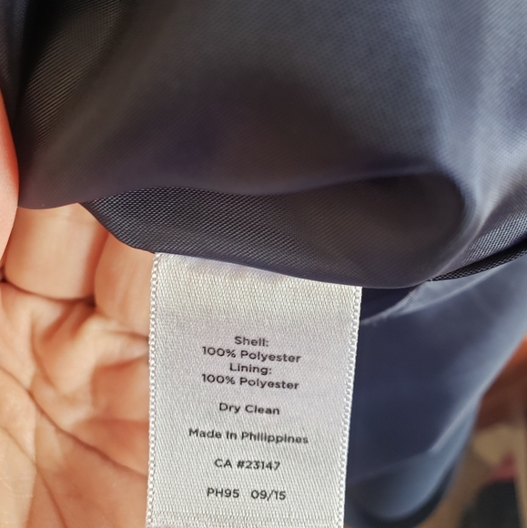 Talbots navy blue sheath dress - Picture 3 of 9